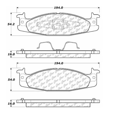 Centric Parts Centric Premium Pads, 300.06320 300.06320